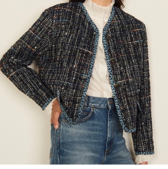 Vintage - Neslay Gray Tweed Short Jacket , Size L, VTG, EUC - Picture 15 of 15